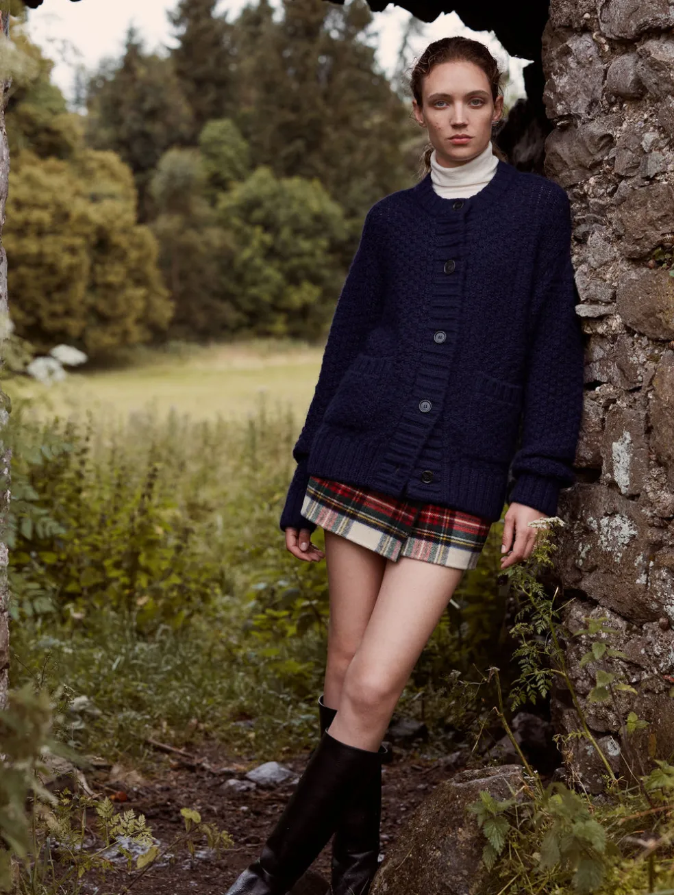 alpaca blend cardigan