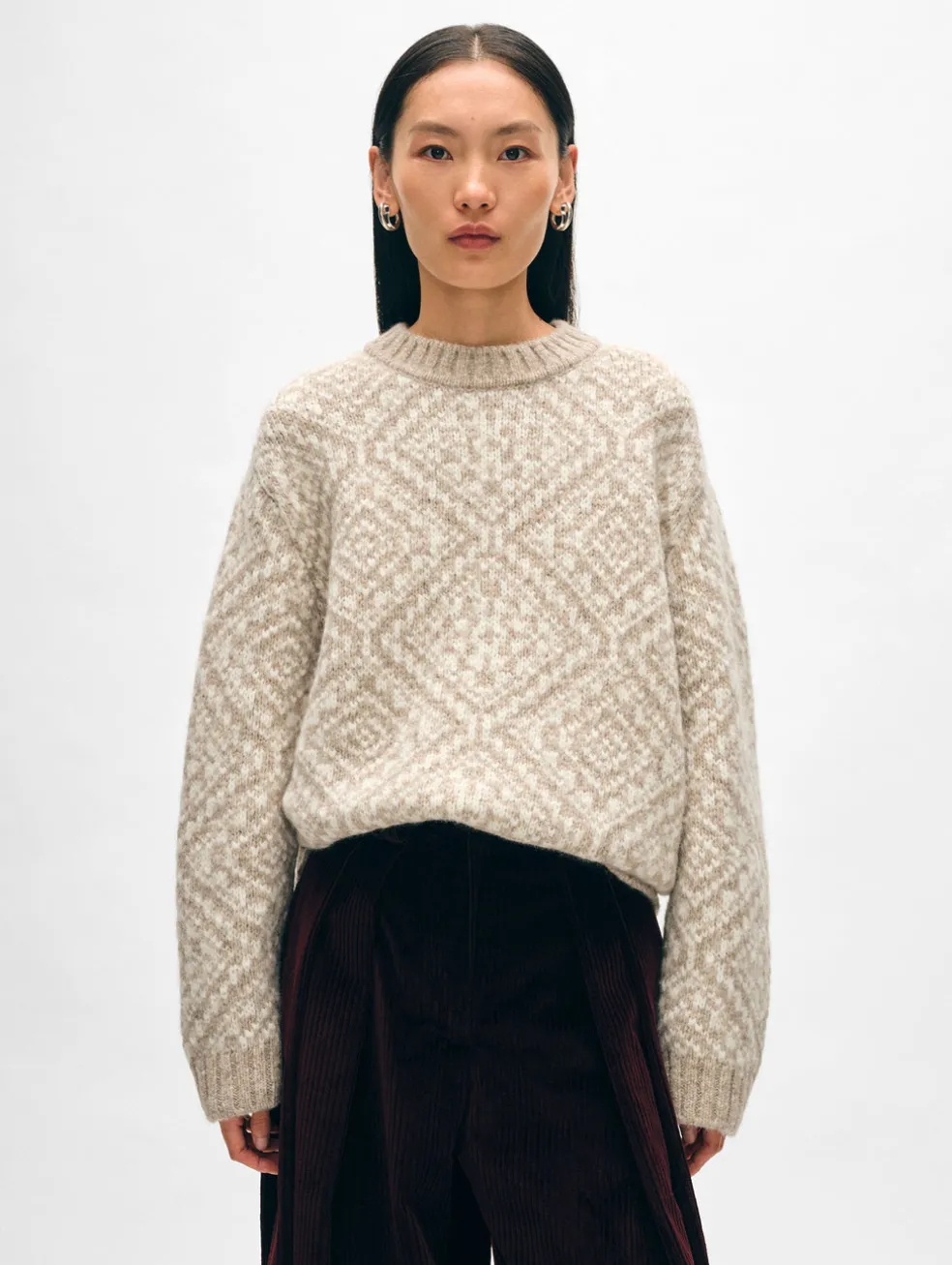 alpaca blend nordic crewneck