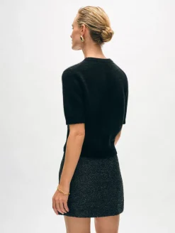 brushed cashmere tee