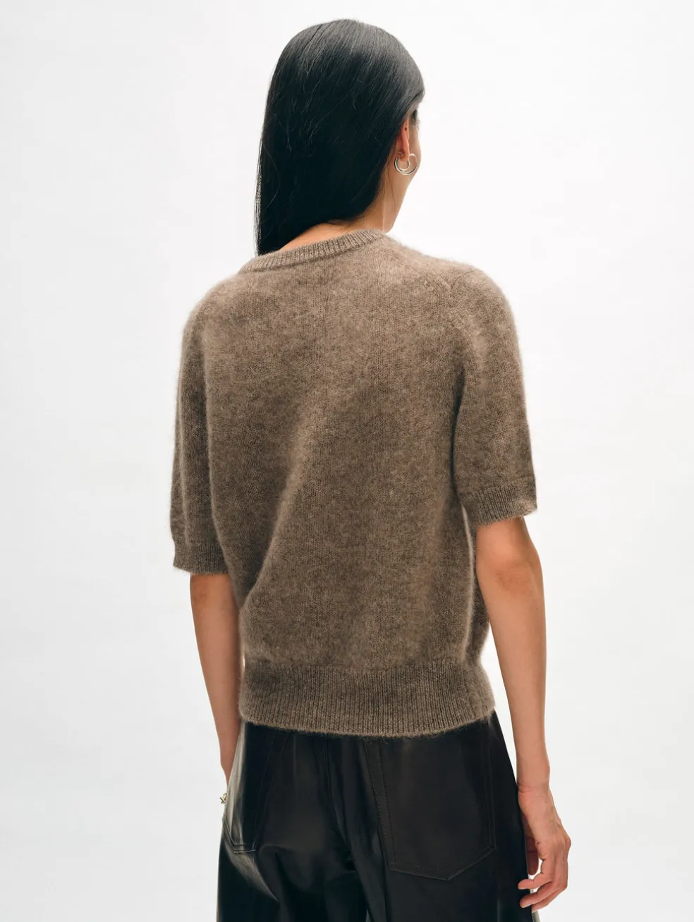 brushed cashmere tee