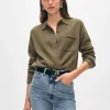 cashmere button down shirt