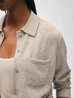 cashmere button down shirt