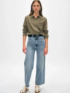 cashmere button down shirt