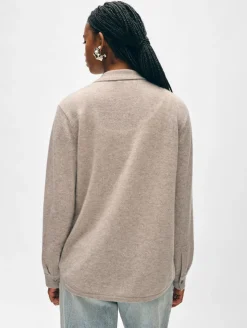 cashmere button down shirt