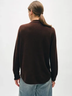 cashmere button down shirt