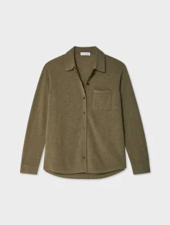 cashmere button down shirt