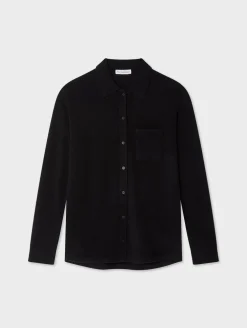 cashmere button down shirt