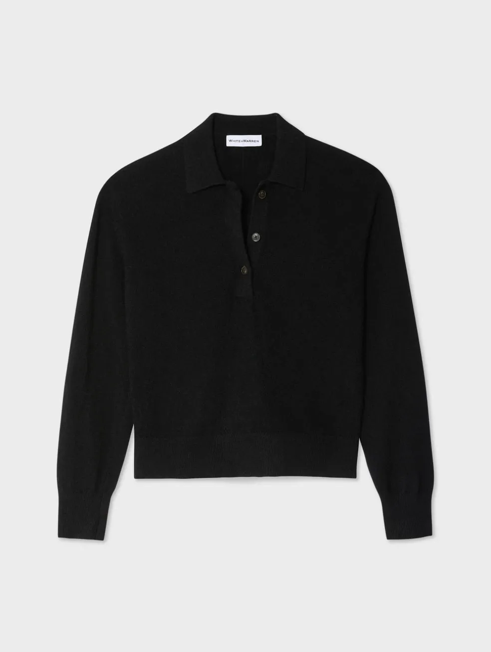 cashmere button polo