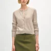 cashmere crewneck cardigan