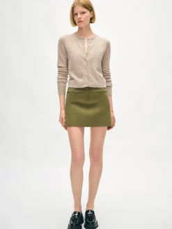 cashmere crewneck cardigan