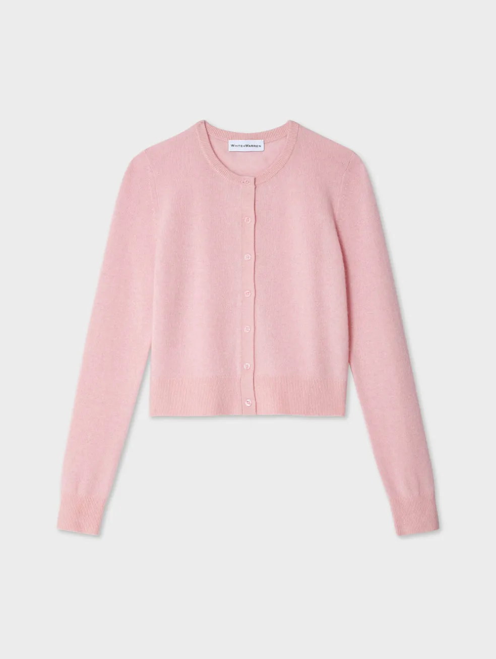 cashmere crewneck cardigan
