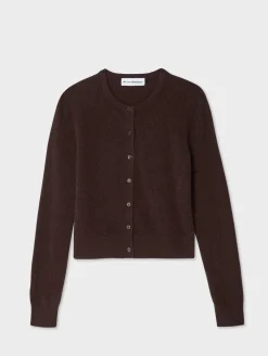 cashmere crewneck cardigan