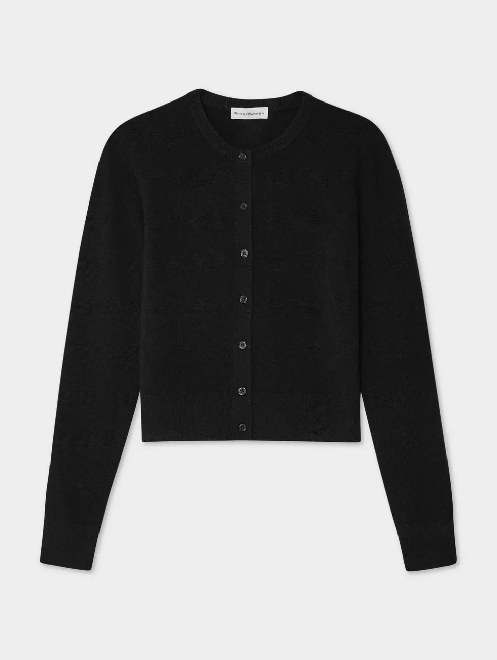 cashmere crewneck cardigan