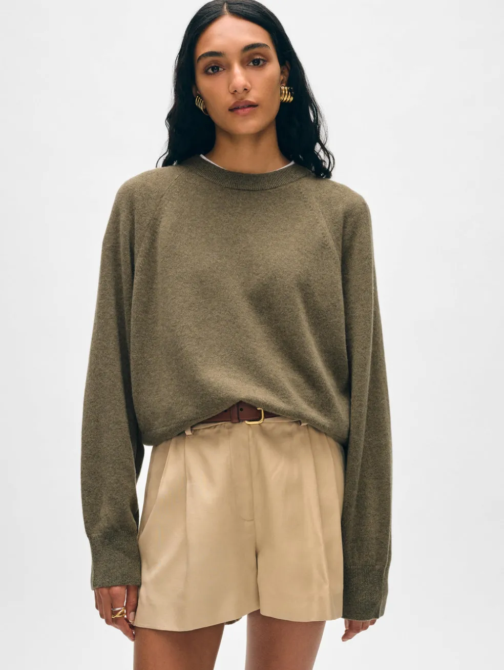cashmere easy sweatshirt
