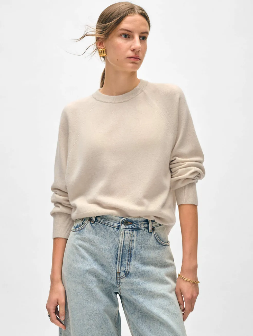cashmere easy sweatshirt