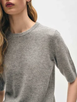 cashmere elbow sleeve tee