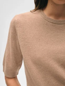 cashmere elbow sleeve tee