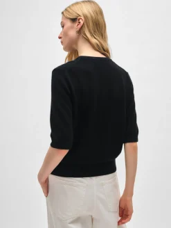 cashmere elbow sleeve tee