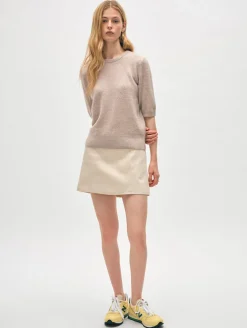 cashmere elbow sleeve tee
