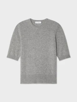 cashmere elbow sleeve tee