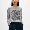 cashmere fairytale embroidered crewneck
