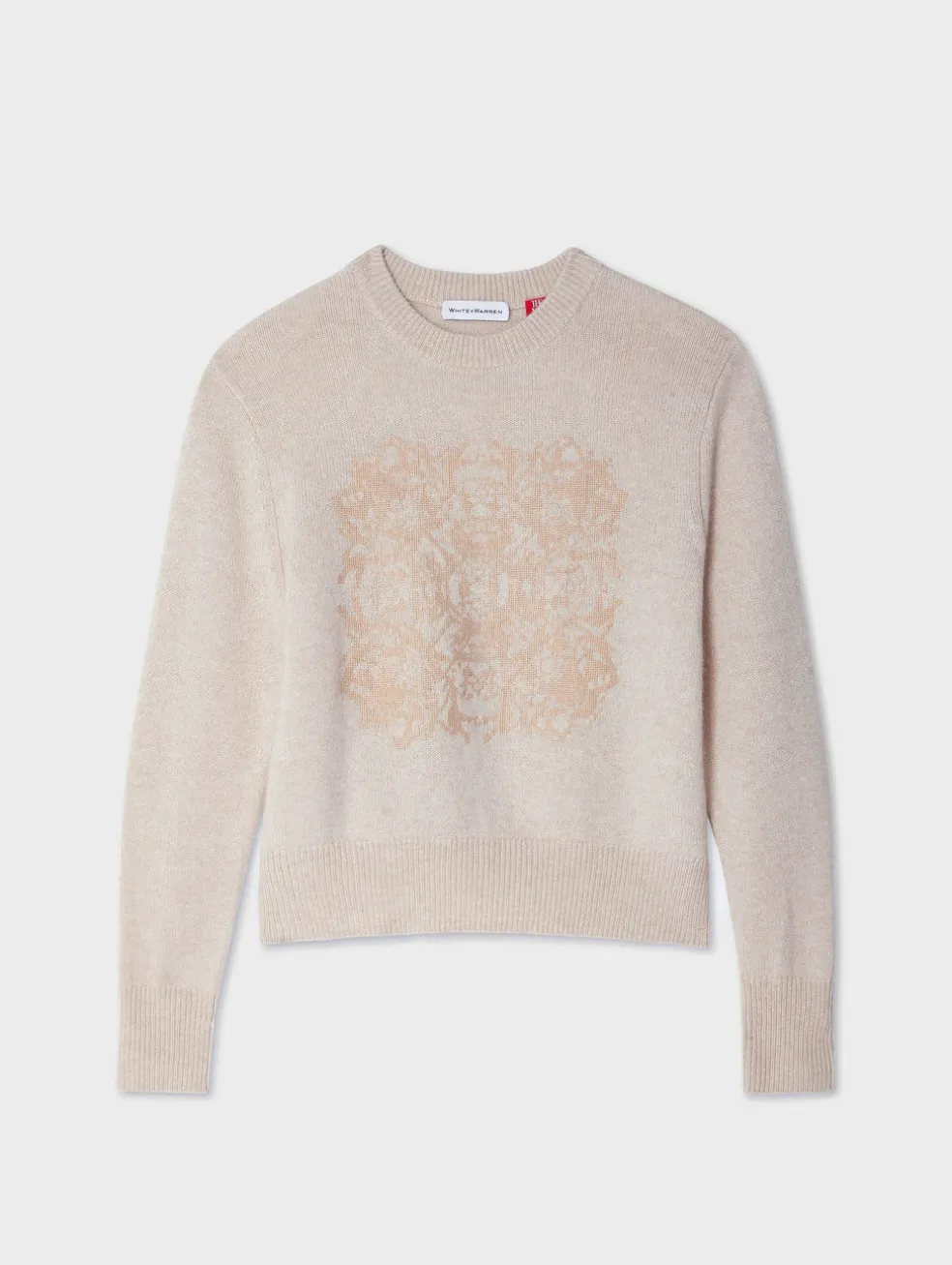 cashmere fairytale embroidered crewneck