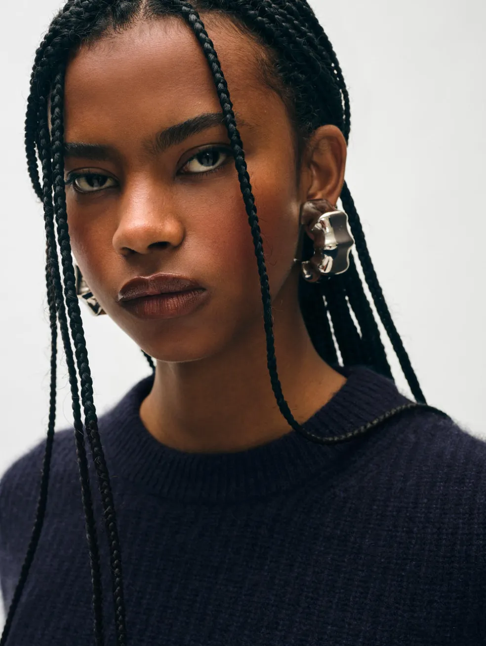 cashmere fluted sleeve top