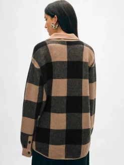 cashmere luxe button down shacket