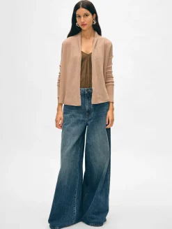 cashmere mini trapeze cardigan