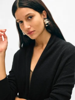 cashmere mini trapeze cardigan