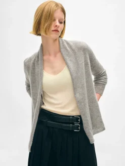 cashmere mini trapeze cardigan