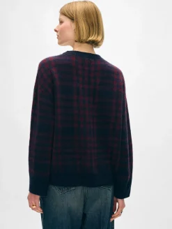 cashmere plaid crewneck