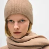 cashmere plush rib beanie