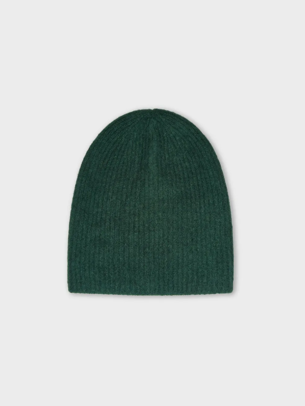 cashmere plush rib beanie