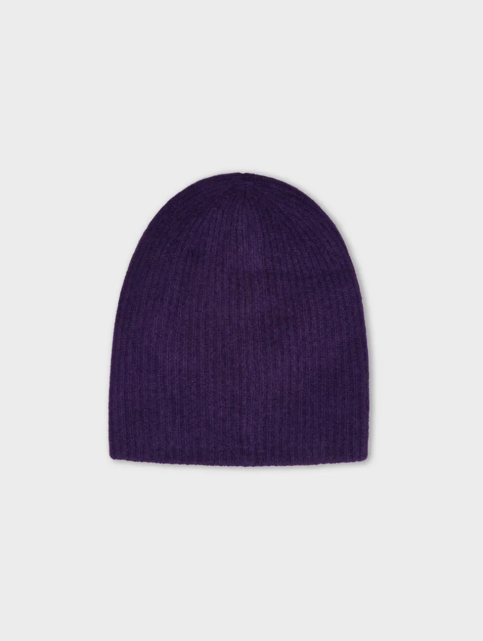 cashmere plush rib beanie