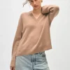 cashmere relaxed v neck