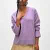 cashmere relaxed v neck