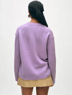 cashmere relaxed v neck