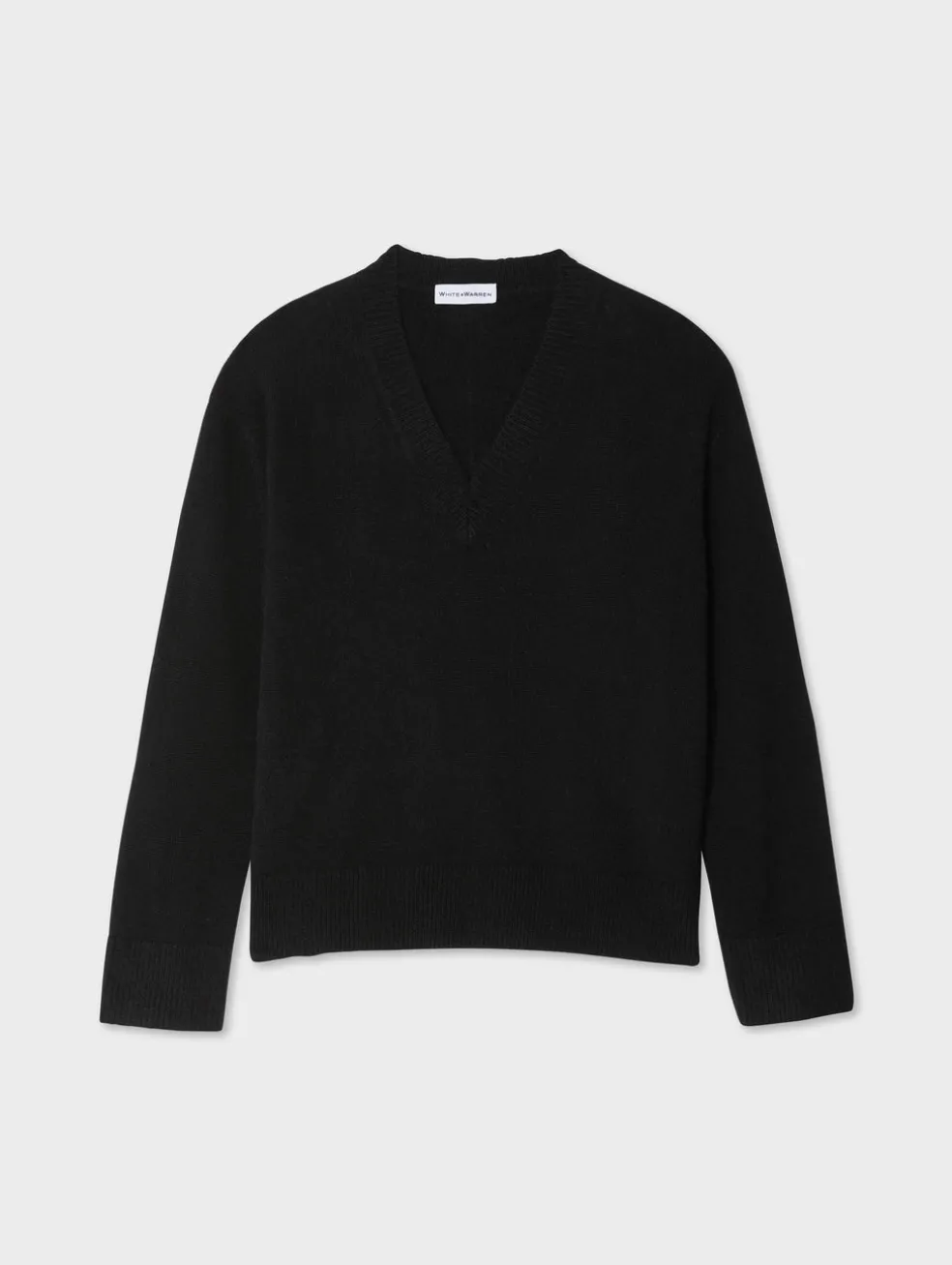 cashmere relaxed v neck