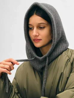 cashmere ribbed balaclava