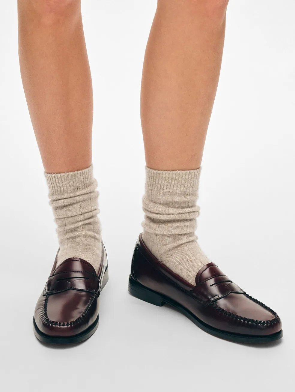 cashmere ribbed socks
