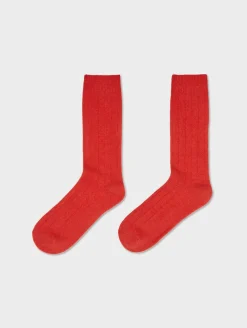 cashmere ribbed socks