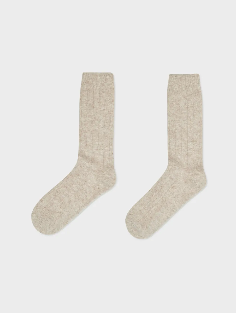 cashmere ribbed socks