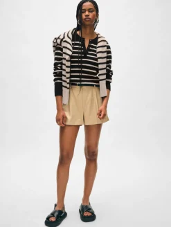 cashmere ribbed striped henley