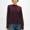 cashmere saddle sleeve crewneck