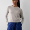 cashmere shrunken crewneck