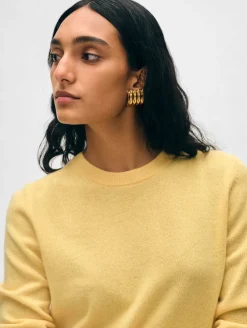 cashmere shrunken crewneck