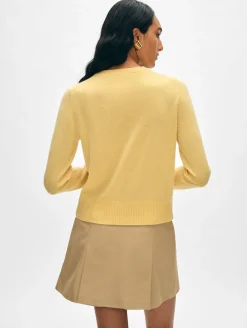 cashmere shrunken crewneck