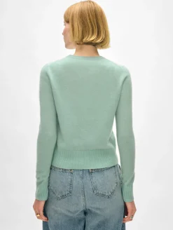 cashmere shrunken crewneck