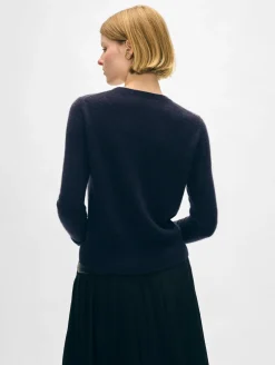 cashmere shrunken crewneck